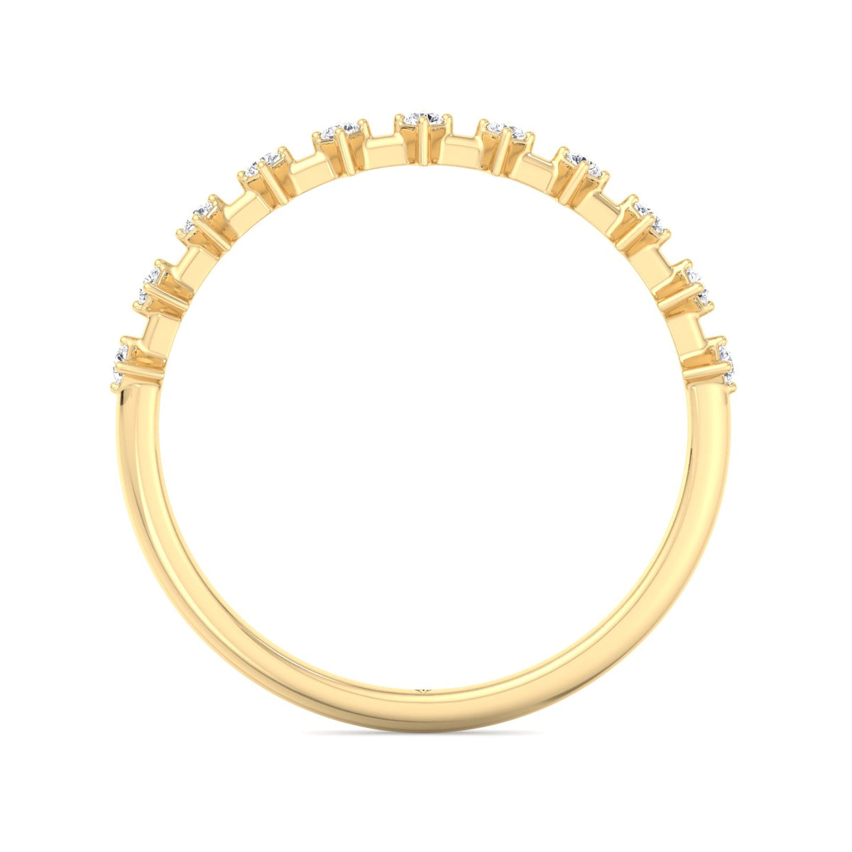 Simona - Multi Stone Round Natural Diamond Dainty Ring - Gem Jewelers Co