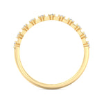 Simona - Multi Stone Round Natural Diamond Dainty Ring - Gem Jewelers Co