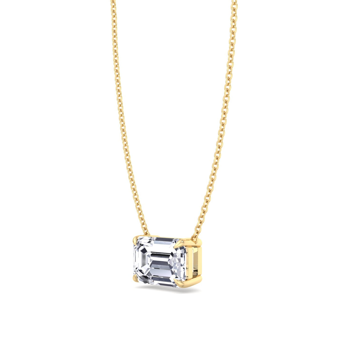 emerald-shape-diamond-pendant-in-yellow-gold-with-chain