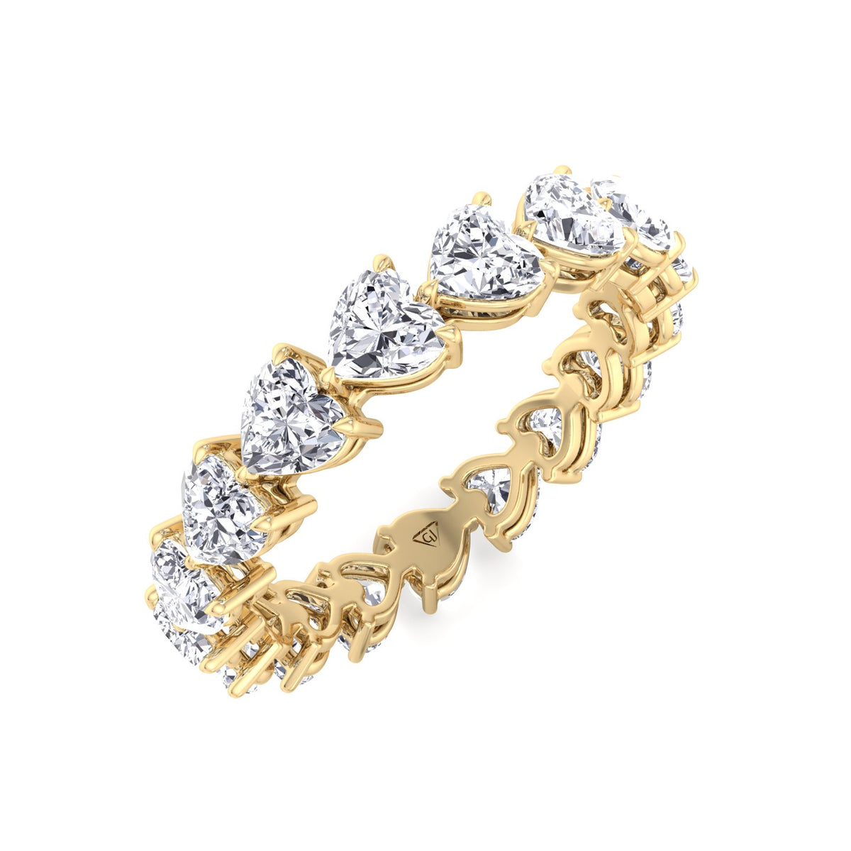 Mariza - Heart Shape Diamond Eternity Band - Gem Jewelers Co