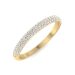 Teresa - Pave Natural Diamond Wedding Band - Gem Jewelers Co
