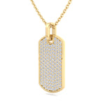 Isidoro - Men's Diamond Tag Pendant - Gem Jewelers Co