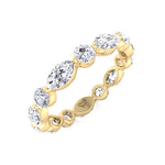 Daria - Marquise and Round Eternity Wedding Band - Gem Jewelers Co