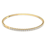 Flexible Natural Diamond Full Bangle in 14K yellow Gold 3ct
