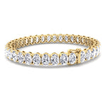 Foothill - 4 Prong Oval Shape Natural Diamond Tennis Bracelet - Gem Jewelers Co