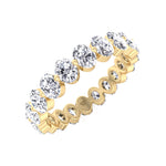 Marlo - Floating Oval Shape Diamond Eternity Band - Gem Jewelers Co