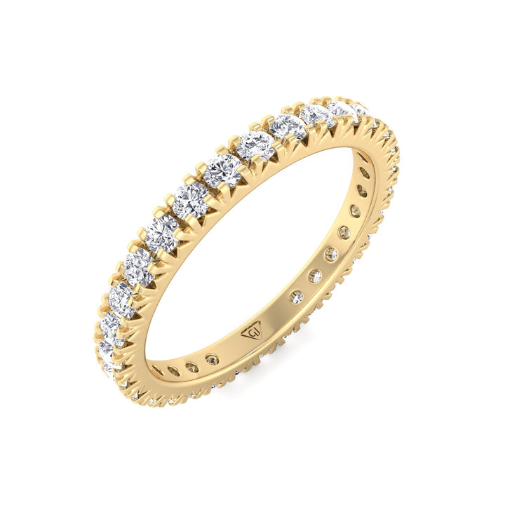 Natural Diamond French Pave Ring