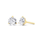 1CT T.W Round Natural Diamond Studs in 14K Gold ( Super Deal) - Gem Jewelers Co