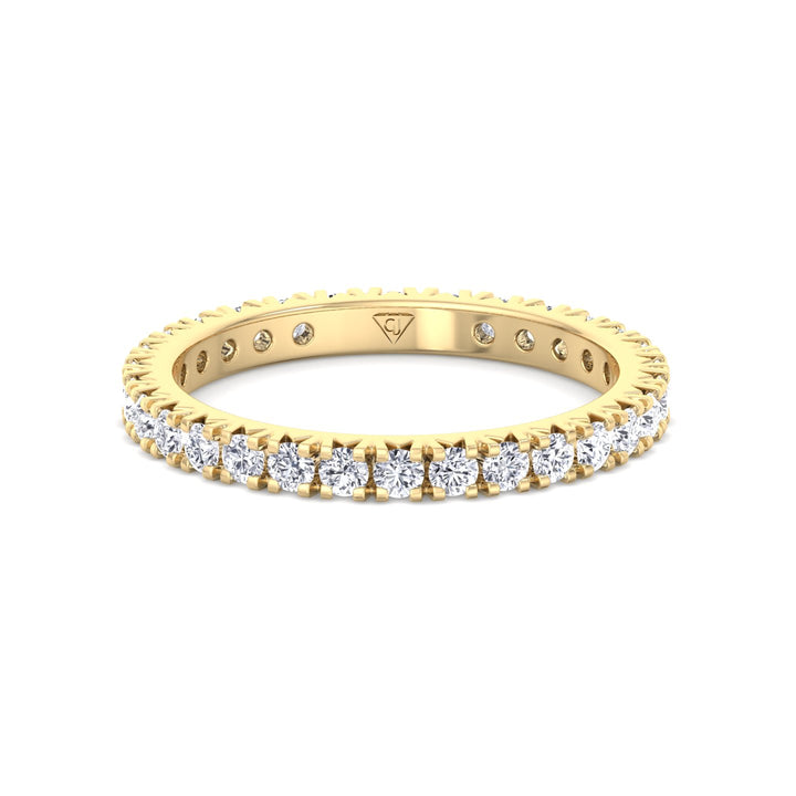 Natural Diamond French Pave Ring