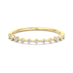 Simona - Multi Stone Round Natural Diamond Dainty Ring - Gem Jewelers Co