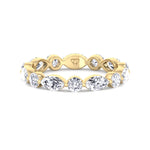 Daria - Marquise and Round Eternity Wedding Band - Gem Jewelers Co