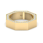 Enrico - Hidden Diamond Wedding Band - Gem Jewelers Co