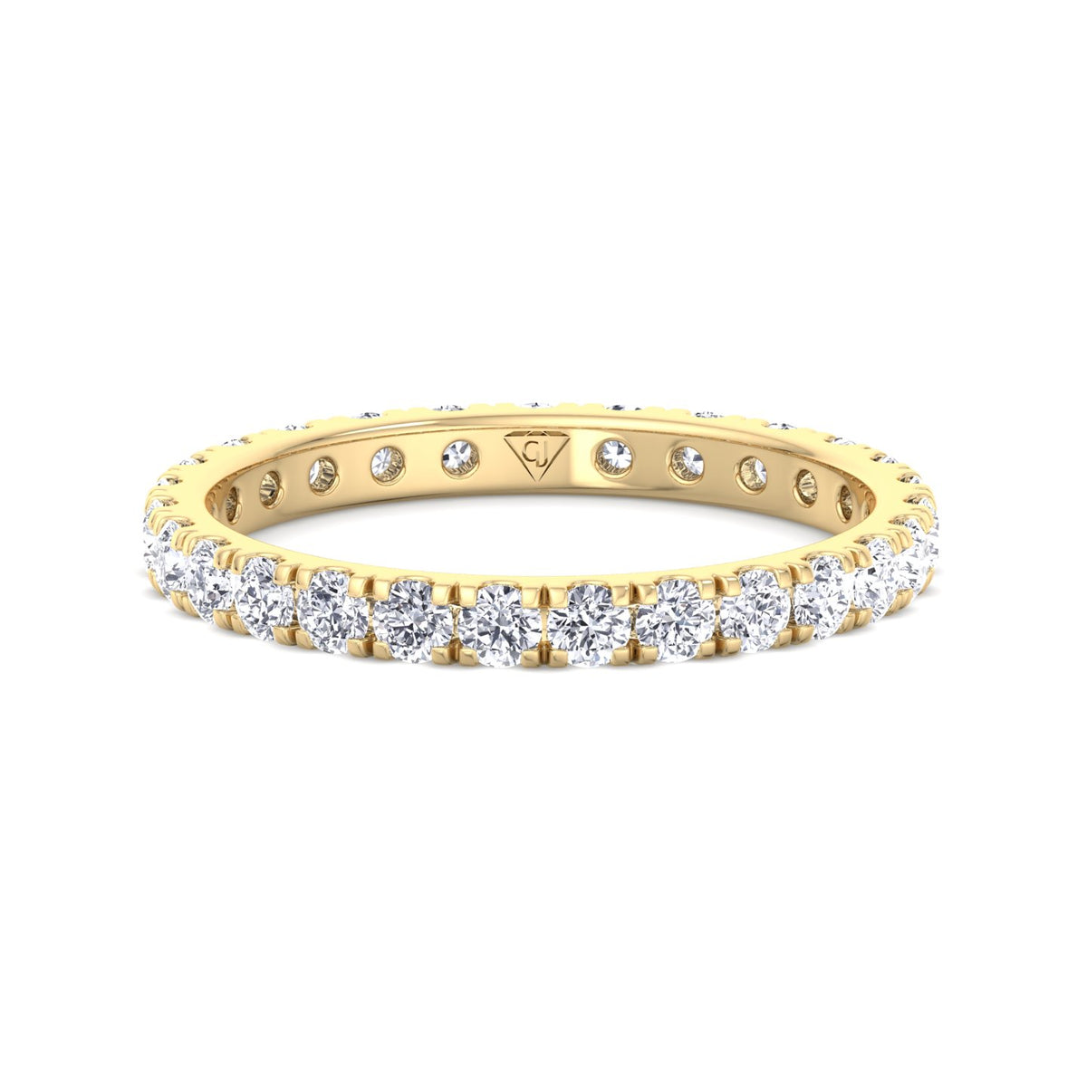Super Deal - 1.00CT T.W Round Brilliant VS2 Clarity, G Color Natural Diamond Eternity Band U-Prong Setting - Gem Jewelers Co