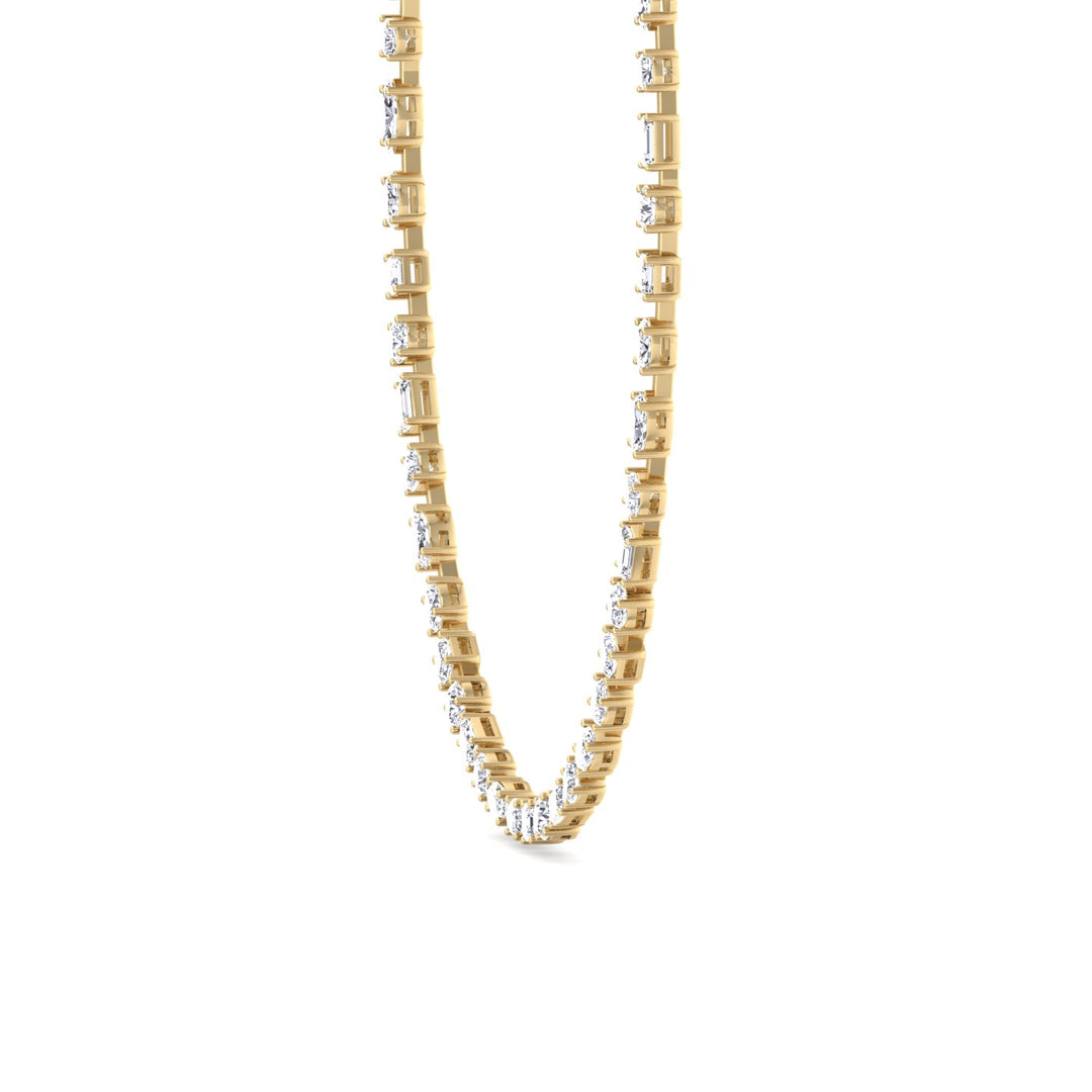 Selani - Multi Shape Diamond Tennis Necklace