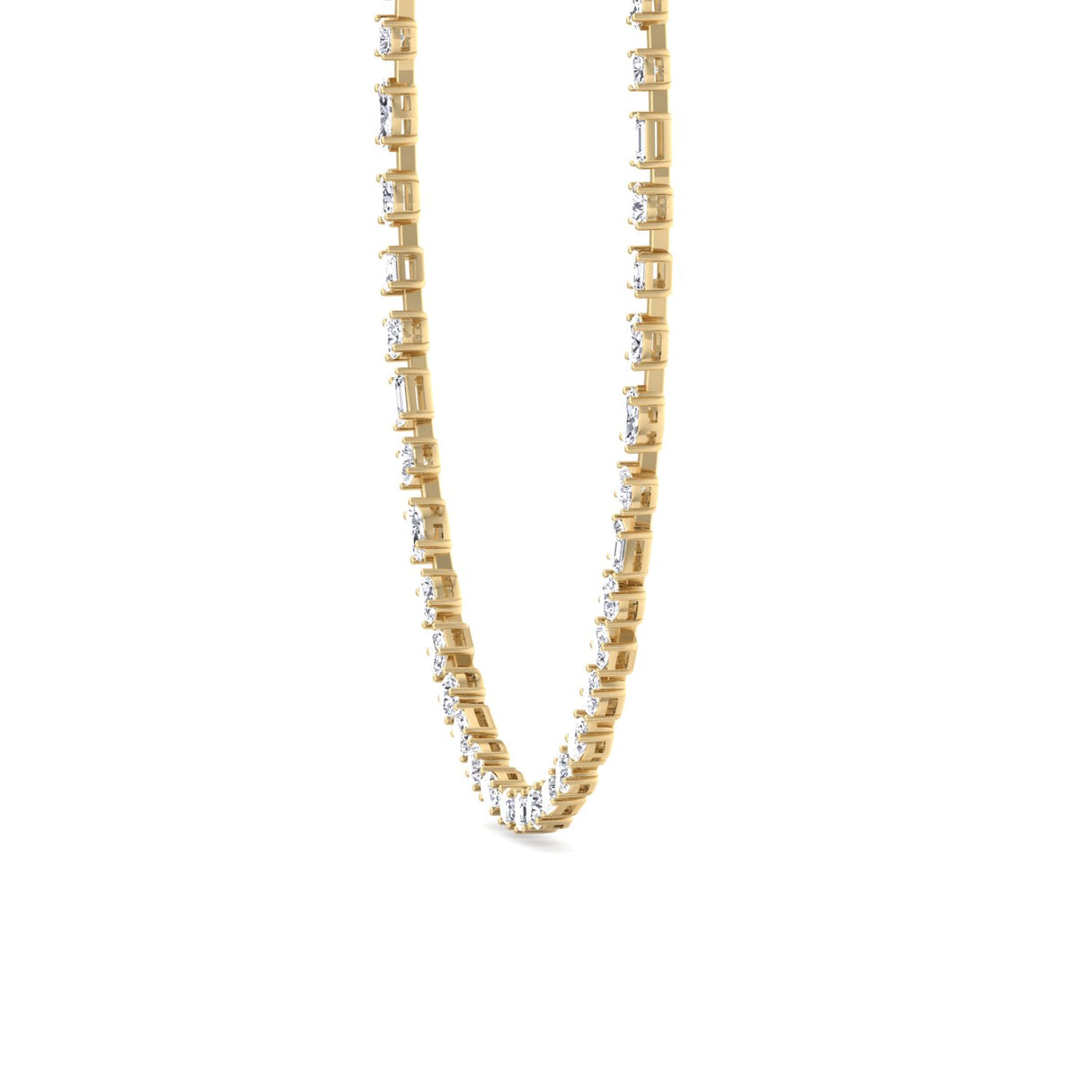 Selani - Multi Shape Diamond Tennis Necklace - Gem Jewelers Co