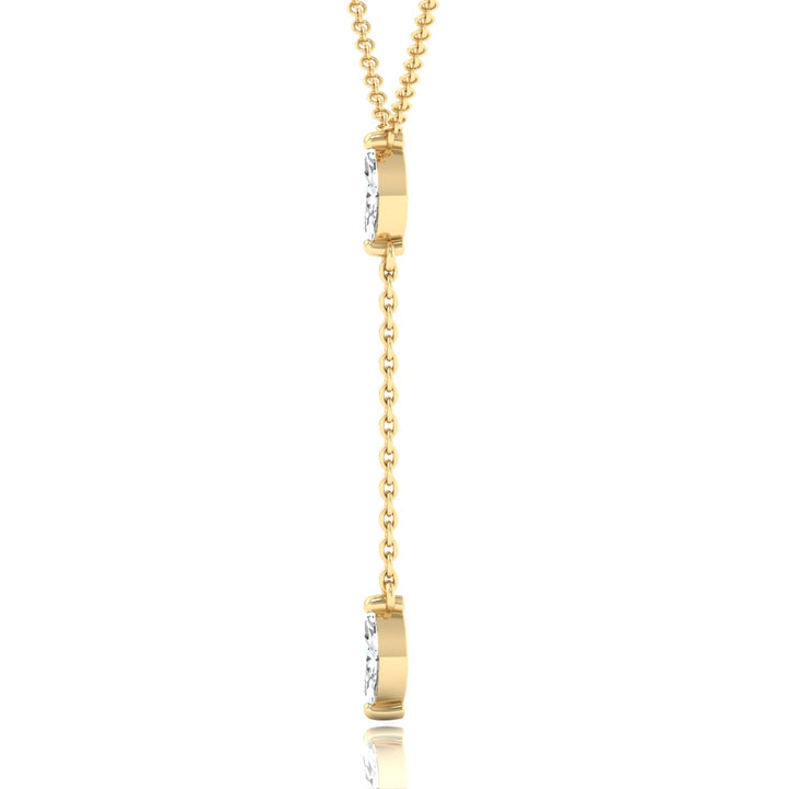 .50CT Marquise Shape Natural Diamond Lariat Necklace