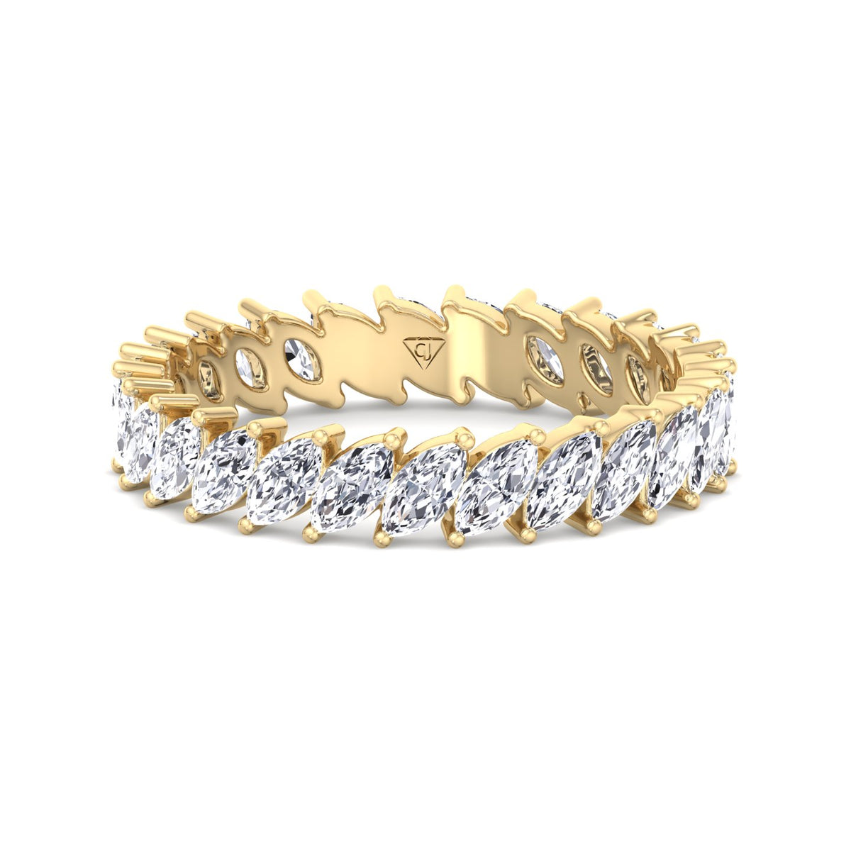 Rosalia - Marquise Shape Natural Diamond Eternity Band - Gem Jewelers Co