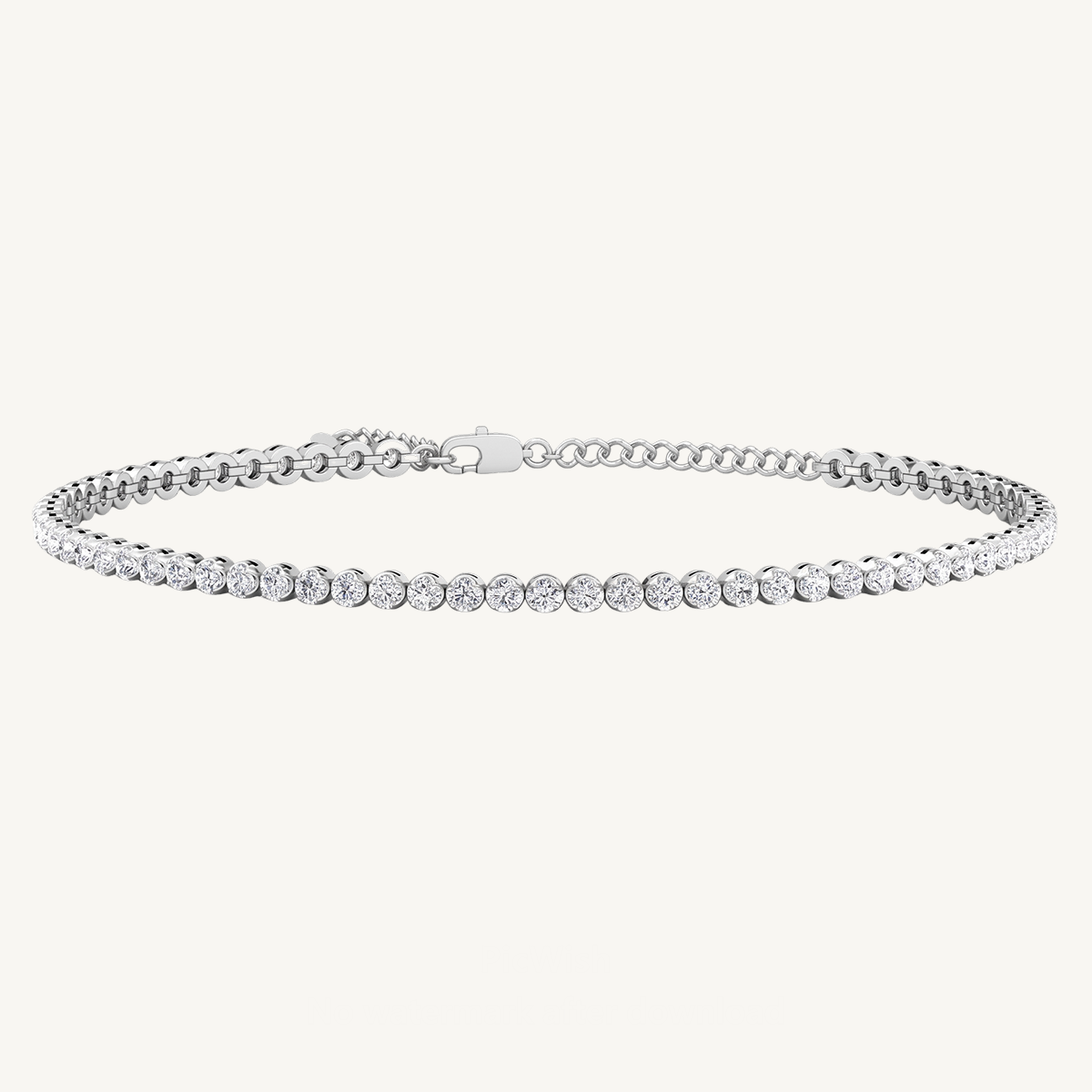 Everyday Dainty Natural Diamond Tennis Bracelet G Color VS2 Clarity .65CT T.W 14K Solid Gold