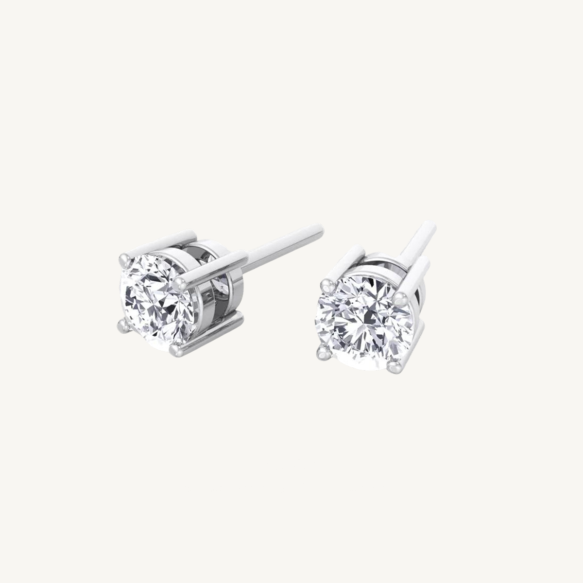 Ava Dainty 0.25Ct Round Diamond Stud Earrings