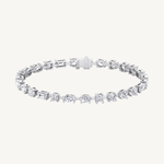 10.50CT multi-shape natural diamond tennis bracelet 14K gold