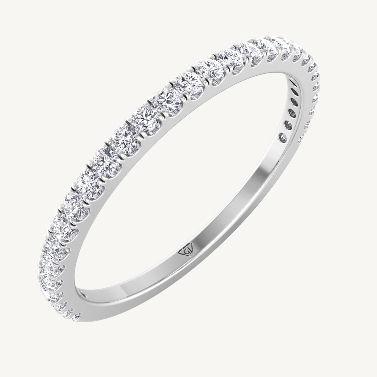 0.25CT Dainty Natural Diamond Band