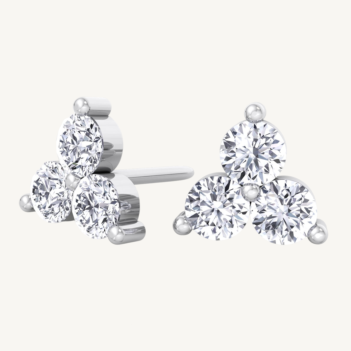 3 Piece Diamond Studs