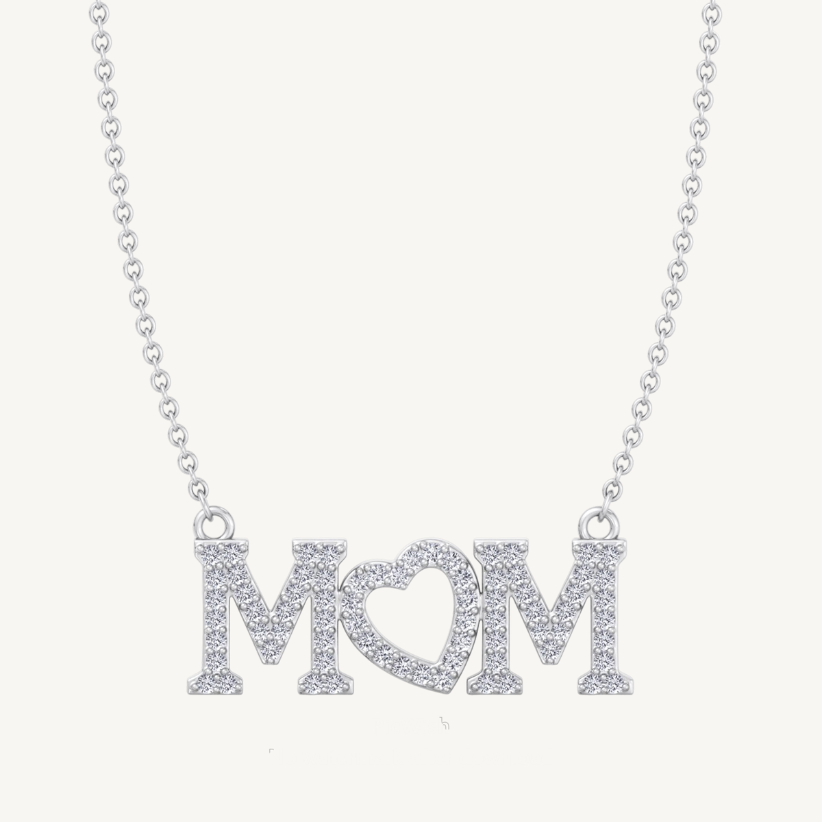 Best Mother's Day Gift - Mom Diamond Pendant Necklace