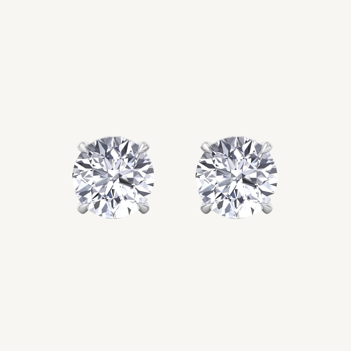 Invisible Halo Natural Diamond Studs