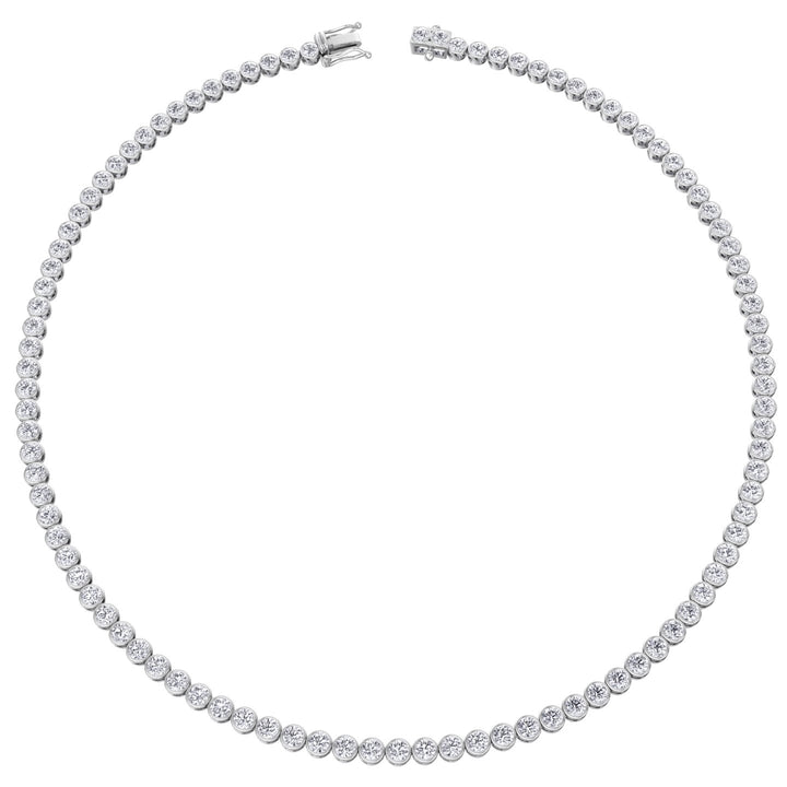 bezel-set-round-cut-diamond-tennis-necklace-white-gold