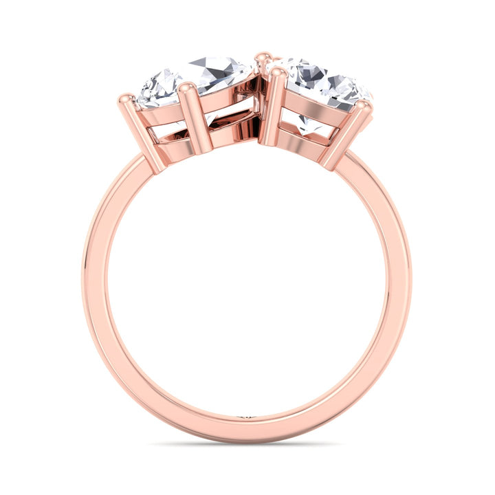 pear-and-round-cut-double-diamond-engagement-ring-rose-gold