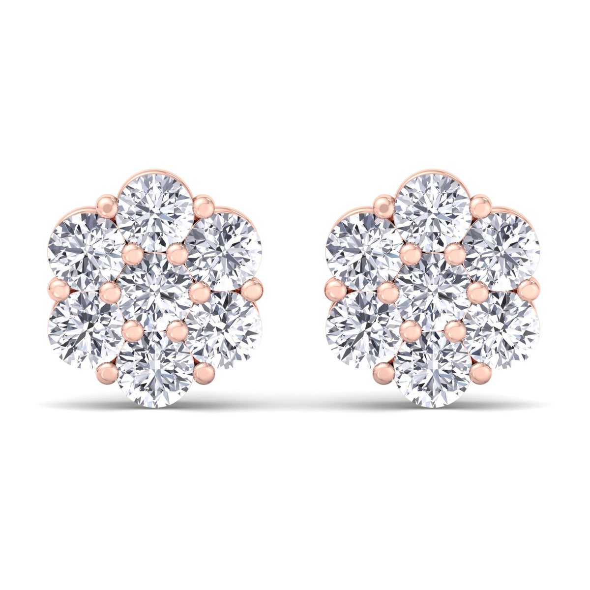 cluster-flower-diamond-studs-in-rose-gold