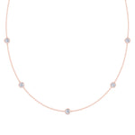 Lara - Diamonds By The Yard Necklace ( 1.10ct total ) - Gem Jewelers Co