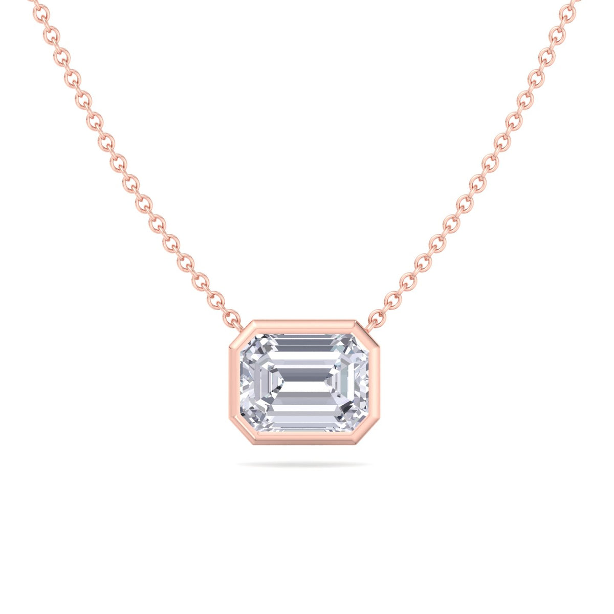 emerald-cut-diamond-pendant-necklace-solid-rose-gold