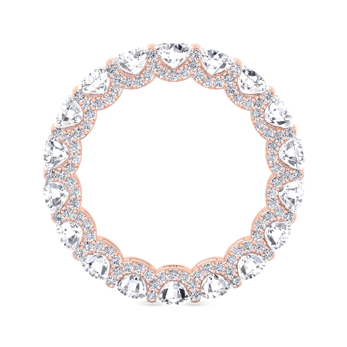  hidden-halo-round-diamond-eternity-band-rose-gold