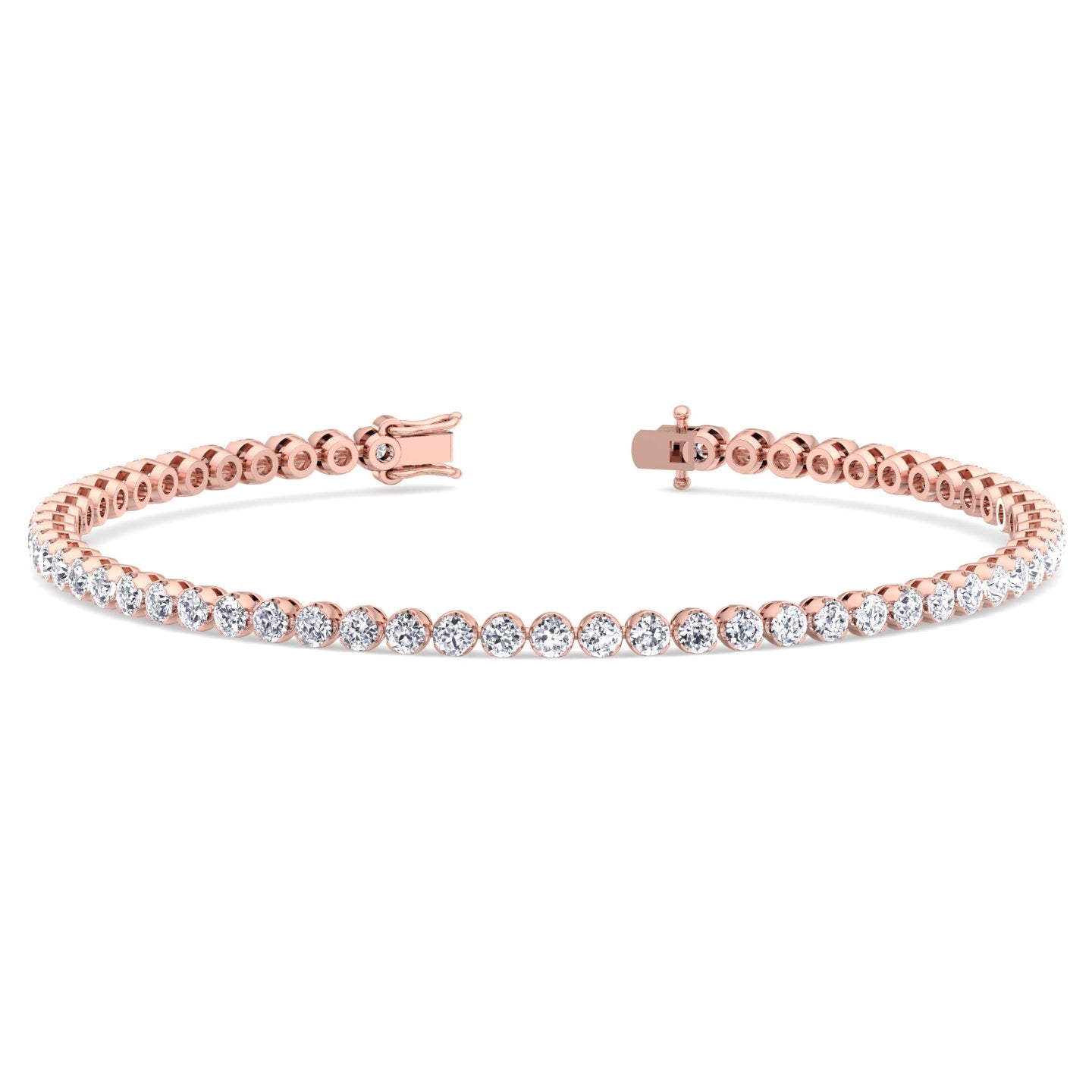 3CT Round Diamond Tennis Bracelet In 18K Gold – Gem Jewelers Co