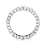 Trento - Round and Emerald Stacked Eternity Band - Gem Jewelers Co