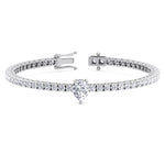 pear-cut-center-stone-diamond-tennis-bracelet-solid-white-gold
