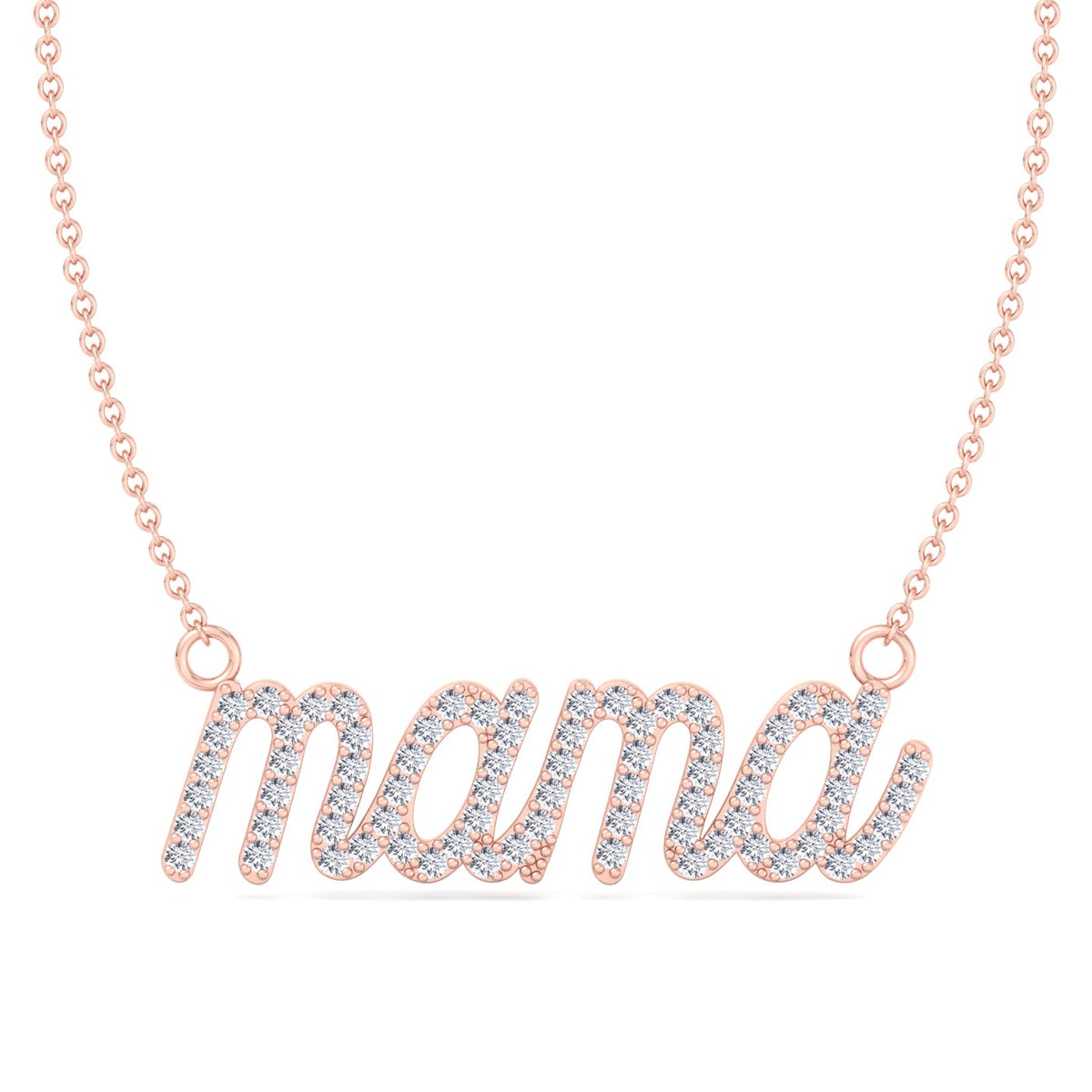 Matera- Mama Diamond and Gold Necklace - Gem Jewelers Co