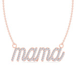 Matera- Mama Diamond and Gold Necklace - Gem Jewelers Co