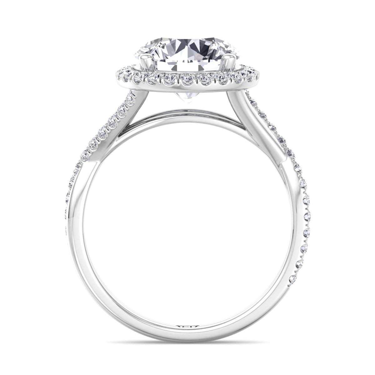round-cut-diamond-halo-crossover-band-ring-in-white-gold