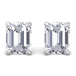 Bristel - Emerald Cut Diamond Studs - Gem Jewelers Co