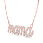 Matera- Mama Diamond and Gold Necklace - Gem Jewelers Co