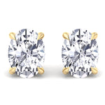 York - Oval Cut Diamond Studs - Gem Jewelers Co