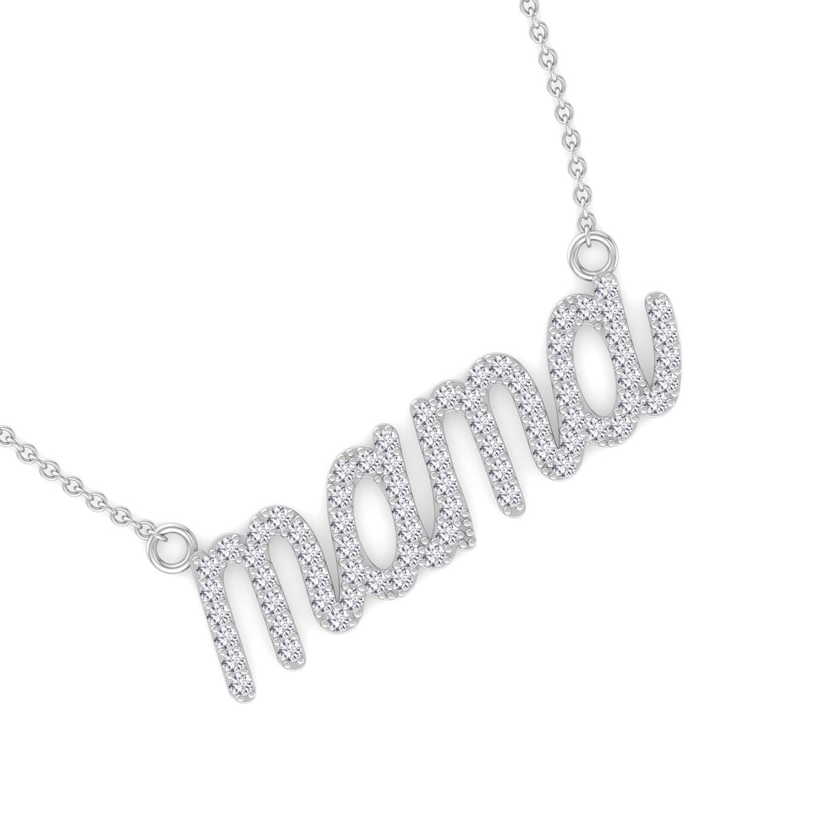 Matera- Mama Diamond and Gold Necklace - Gem Jewelers Co