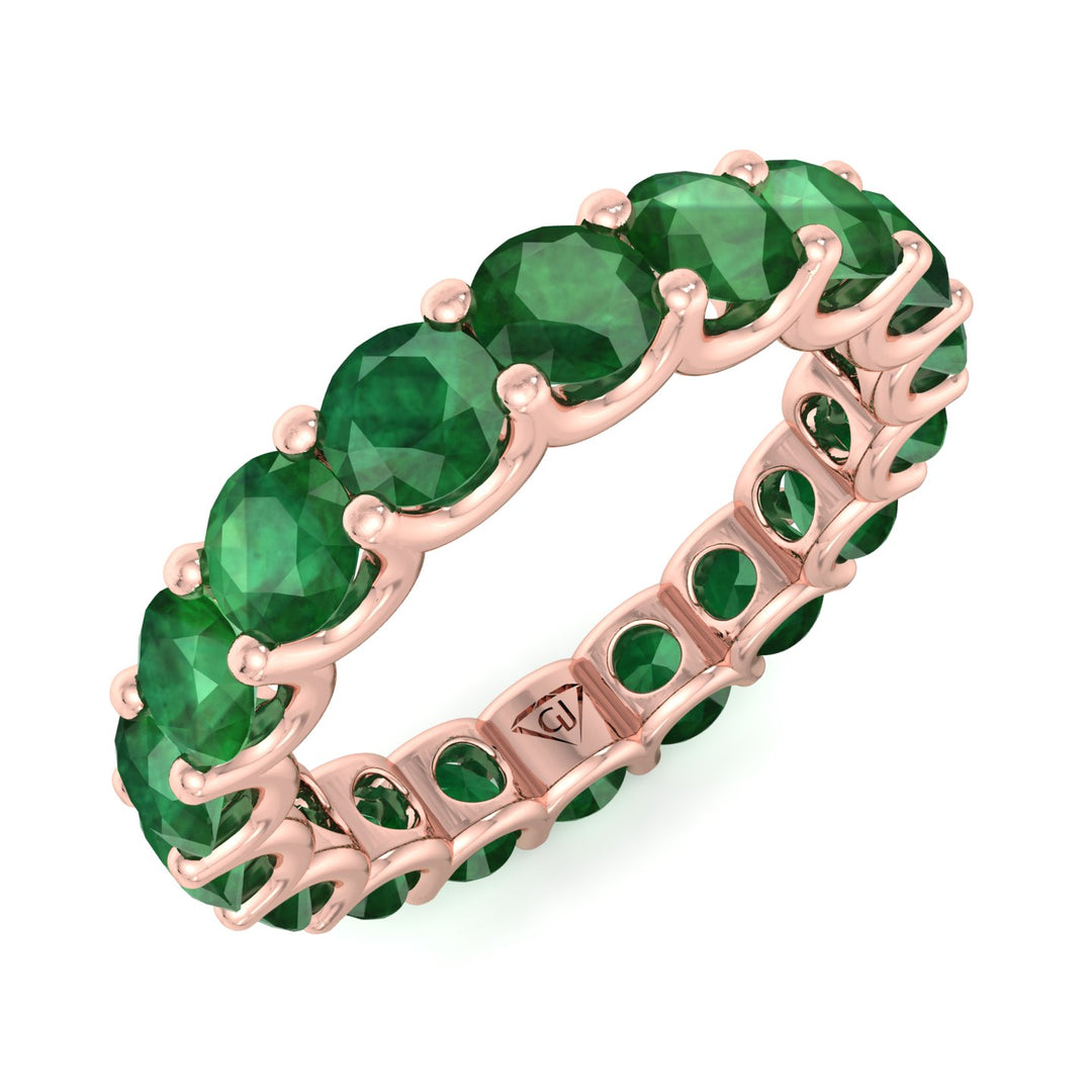 2-carat-round-cut-green-emerald-eternity-band-in-solid-rose-gold