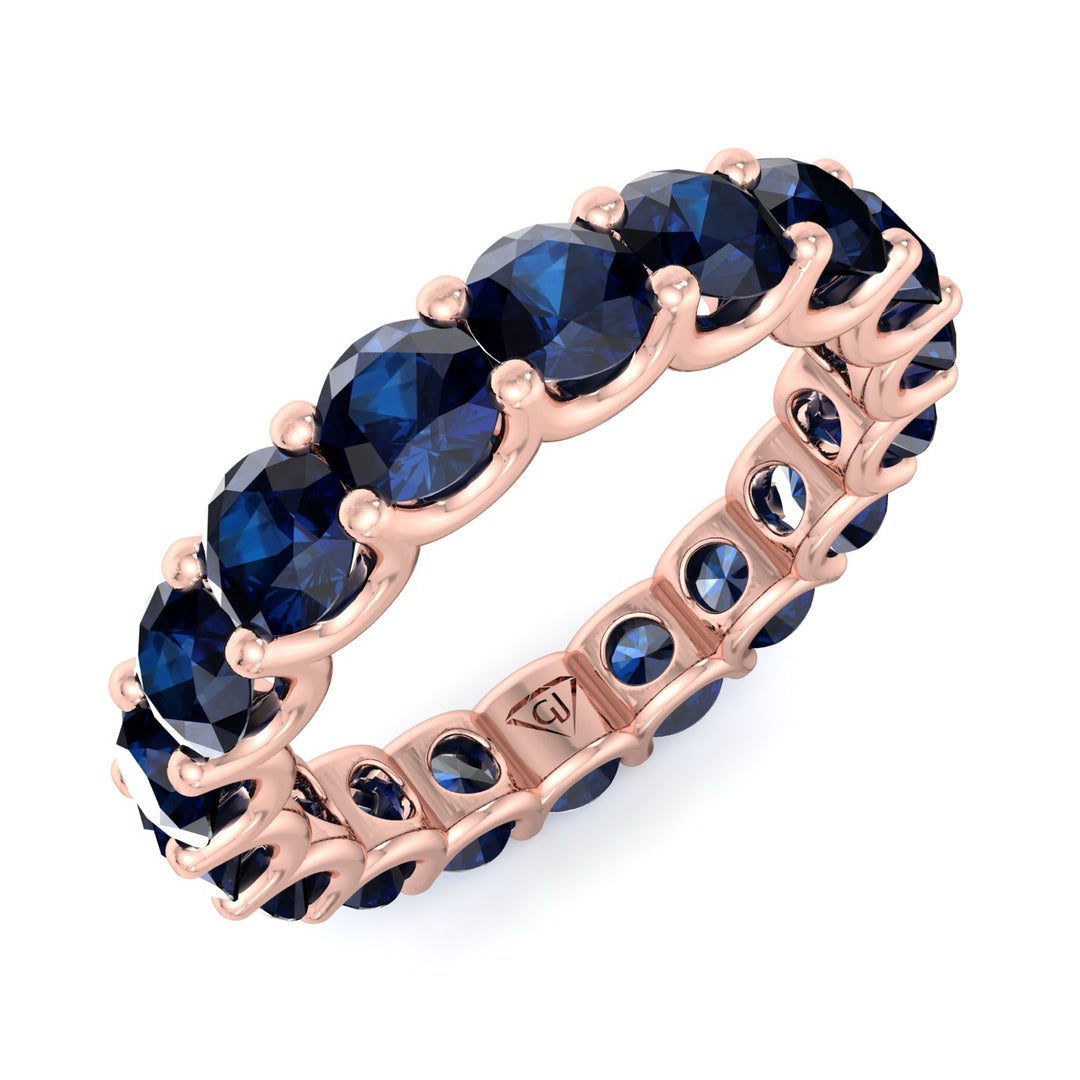  prong-setting-round-cut-blue-sapphire-eternity-band-solid-rose-gold