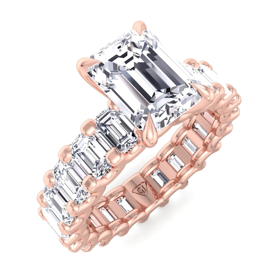 emerald-cut-claw-prong-diamond-eternity-engagement-ring-in-u-prong-setting-solid-rose-gold