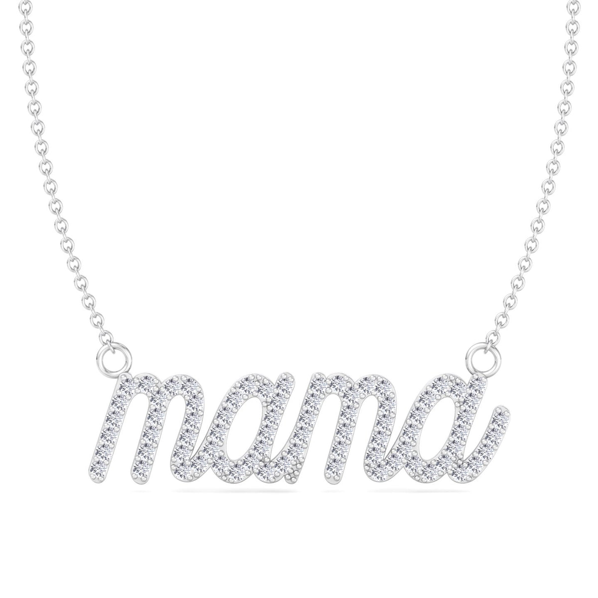 Matera- Mama Diamond and Gold Necklace - Gem Jewelers Co