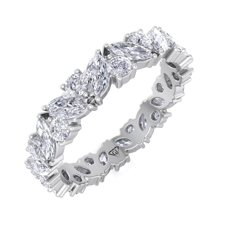 marquise-and-round-cut-diamond-eternity-band-in-solid-white-gold
