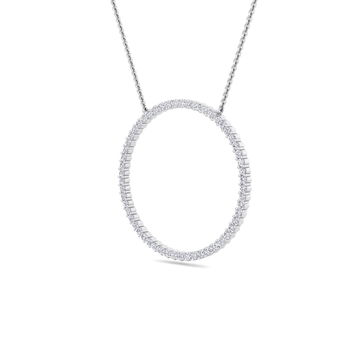 white-gold-big-circle-diamond-necklace